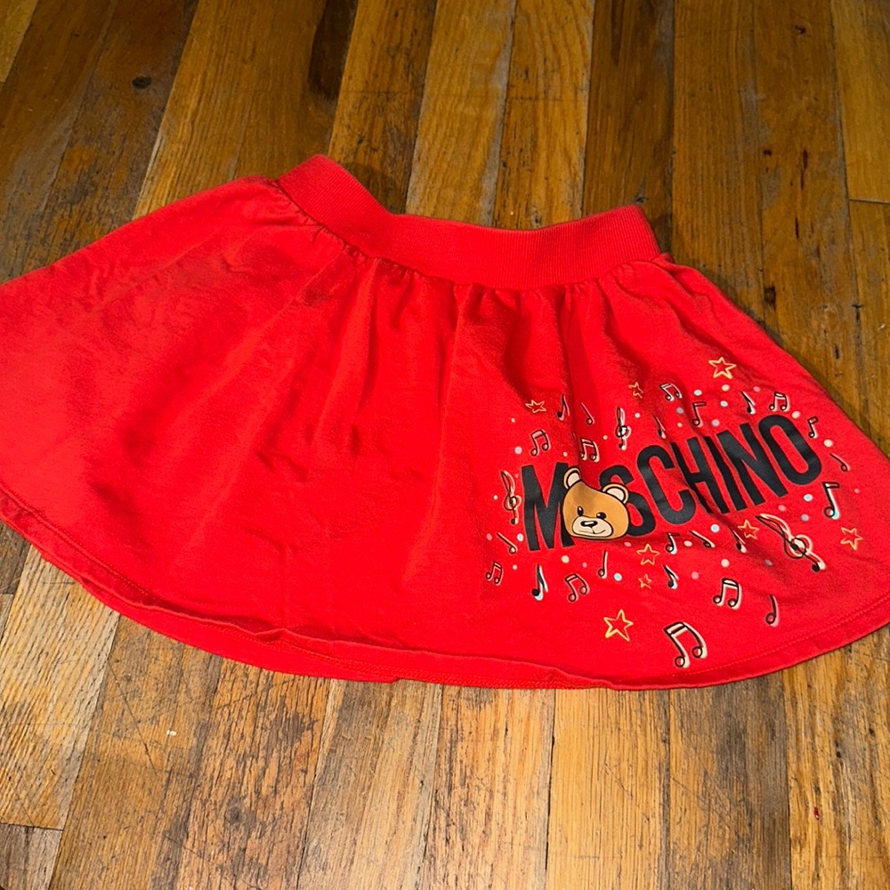 Moschino red skirt